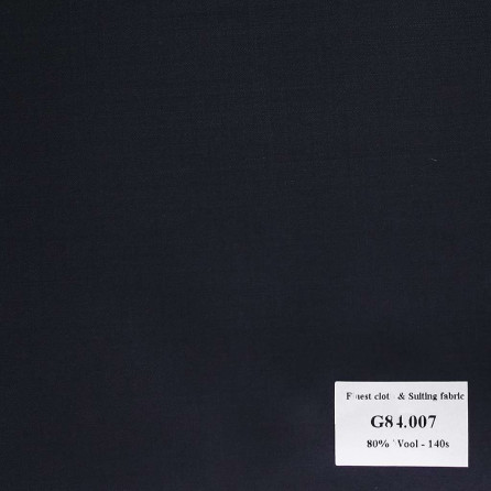 [Hết hàng] G84.007 Kevinlli V7 - Vải Suit 80% Wool - Xanh Dương Trơn